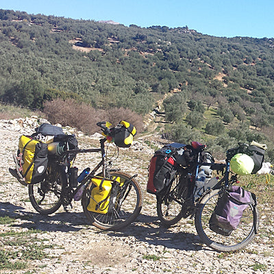 The Appcon 3000 from NC-17 on its way to Morocco. NC-17 team rider Lennart Bausdorf fulfills his dream of a bicycle trip